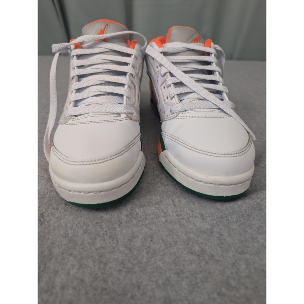 Nike Air Jordan 5 Low GS 5.5Y Womens 7 Miami Hurricanes FQ1293-018 - Picture 4 of 15